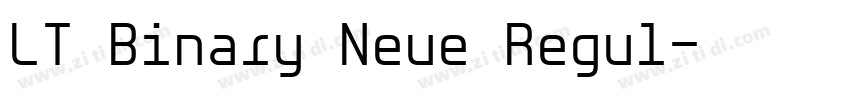 LT Binary Neue Regul字体转换